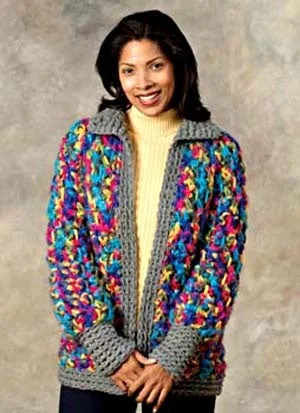 Crochet Catskills Jacket Jersey Jacket Tulle Jacket Batik Jacket