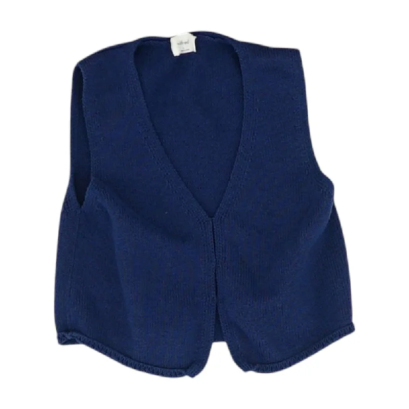 Navy Solid Cropped Tank slim fit tank