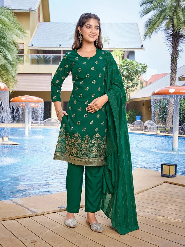 Women's Viscose Solid Flared Kurta Pant With Dupatta - Malishka Export Slim-Fit Leggings Women's Viscose Solid Flared Kurta Pant With Dupatta - Malishka Export Slim-Fit Leggings