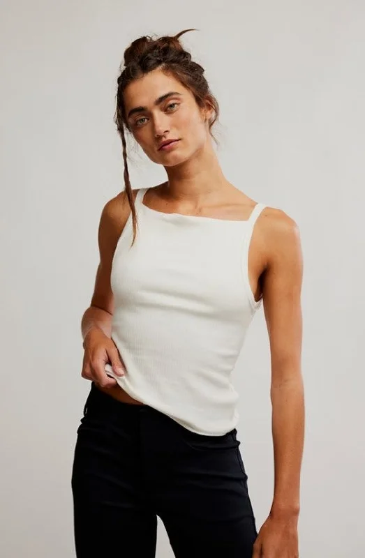 Mia Tank | Ivory essential tank top