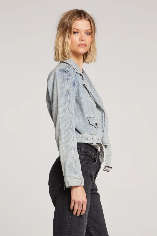 Stella Stonewash Denim Jacket Nylon Fabric Polyester Fabric Spandex Fabric