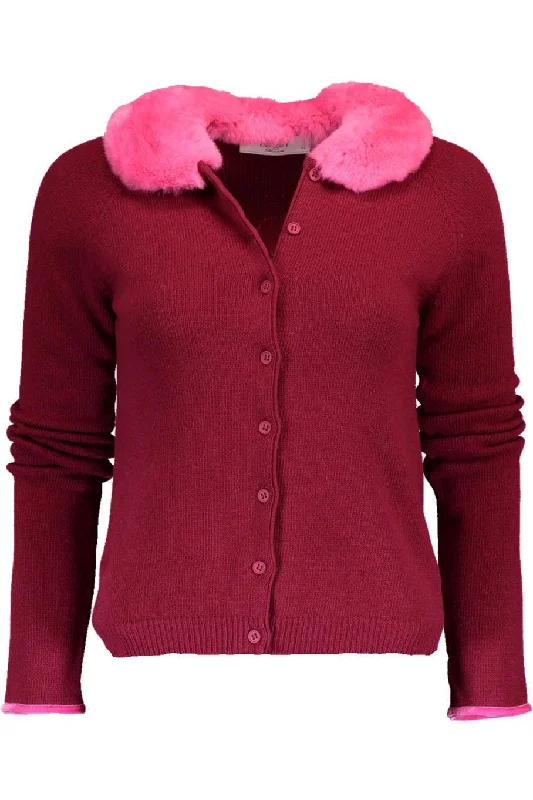 Cardigan With Fur Collar Elasticated Padded Insulated