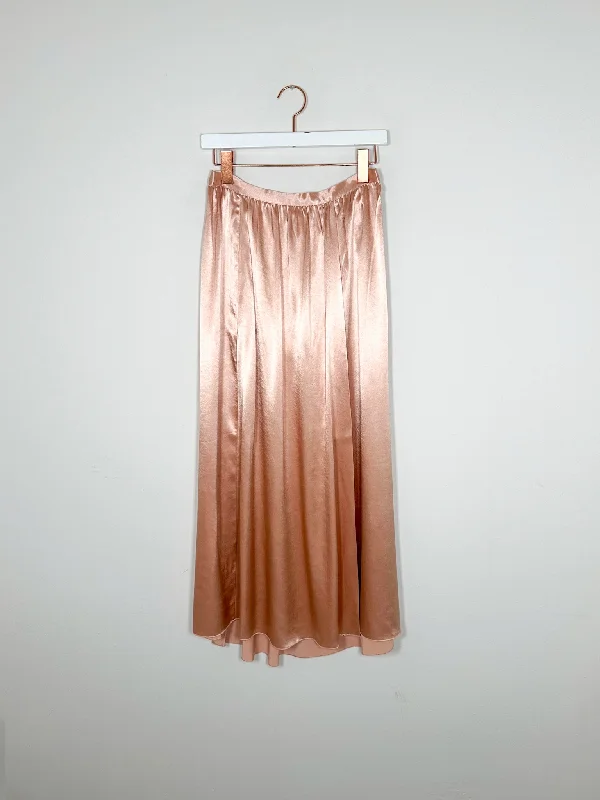 Pomandère - Satin Skirt - Magnolia velvet skirt luxury
