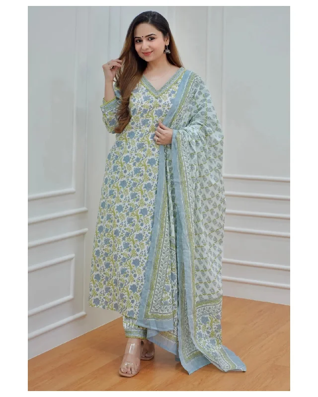 Women's White Printed Viscose Rayon Kurta And Pant Set - Alvami Trendy Printed Pants Women's White Printed Viscose Rayon Kurta And Pant Set - Alvami Trendy Printed Pants