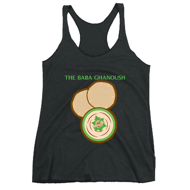 Movie The Food™ "The Baba Ghanoush" Women's Racerback Tank Top flexible tank top
