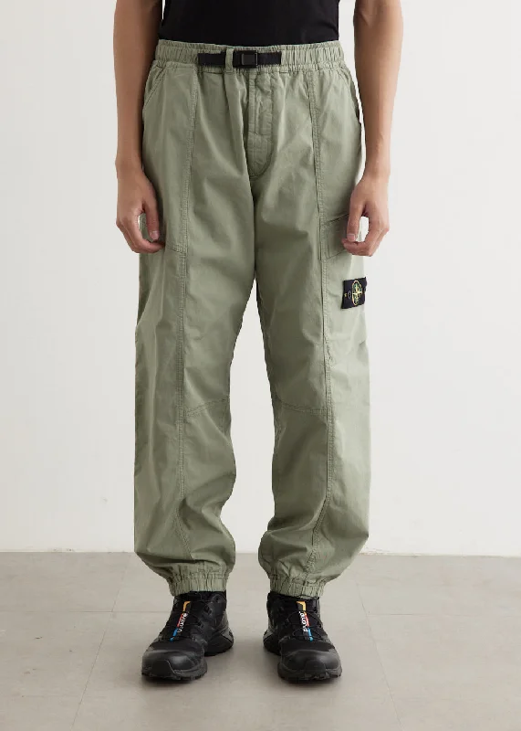 Supima Cotton Twill Cargo Pants Soft Stretch Leggings