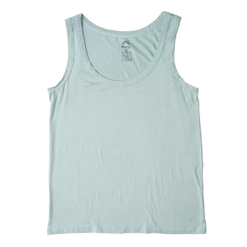 Blue Surf Womens Bamboo Tank Top teal tank top