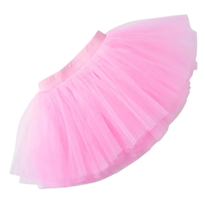 Soft Tulle Ballet Skirt - Pink linen skirt natural
