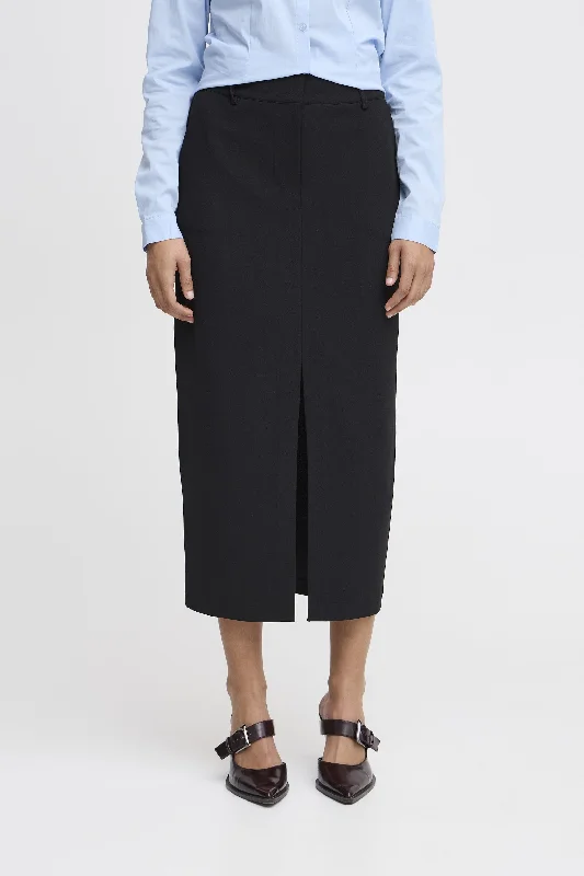 BLACK SUITING SKIRT velvet skirt luxury