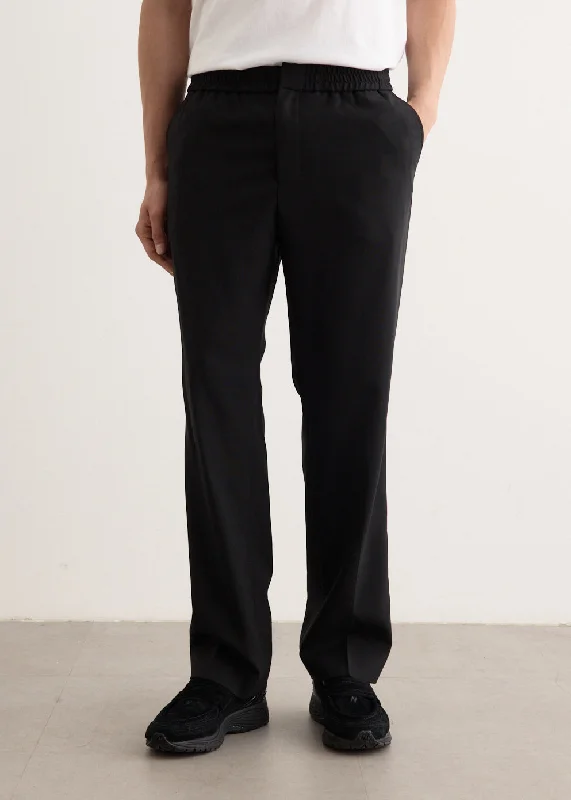 Elasticated Waist Pants Comfy High-Waist Jeans