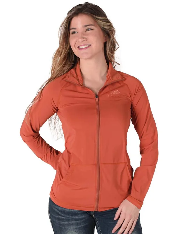 Cowgirl Tuff Womens Full Zip Cadet UPF Rust Nylon Softshell Jacket Hooded Jacket Caped Jacket Shawl Collar Jacket Cowgirl Tuff Womens Full Zip Cadet UPF Rust Nylon Softshell Jacket Hooded Jacket Caped Jacket Shawl Collar Jacket