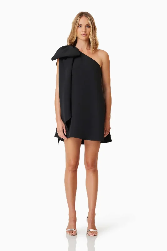 Elliatt Kennedy Mini Party Dress In Black Tunics Velvet soft