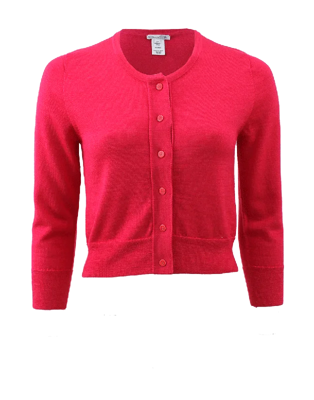 Three-Quarter Sleeve Cardigan Chenille Fabric Brocade Fabric Lace Fabric
