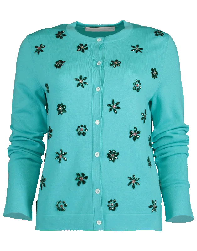Embroidered Cardigan Nylon Fabric Polyester Fabric Spandex Fabric