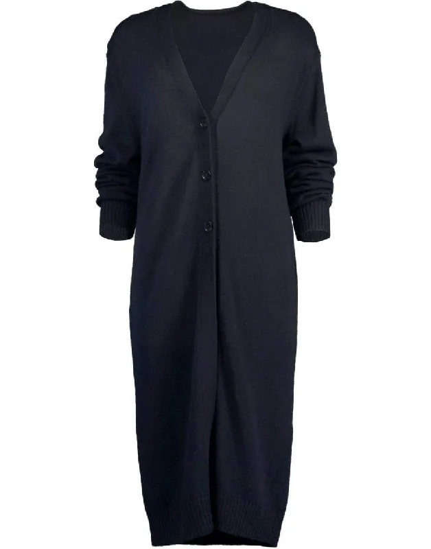 Midnight Long Cardigan Modern Contemporary chic