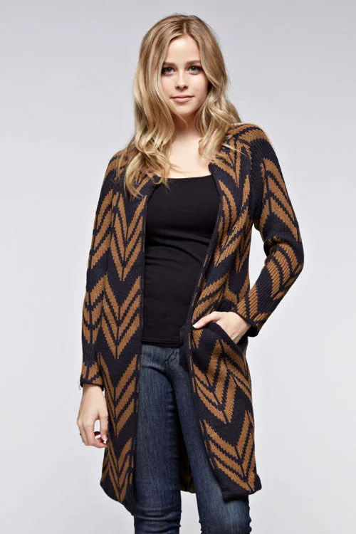 Long Ladies Cardigan Denim Fabric Leather Fabric Suede Fabric