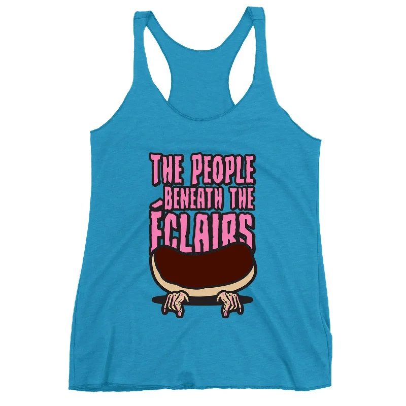 Movie The Food™ "The People Beneath The Eclairs" Women's Racerback Tank Top comfortable tank top
