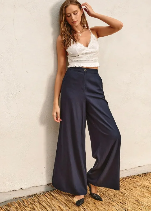 Haven Sent Wide Leg Pants Cozy Full-Length Pants