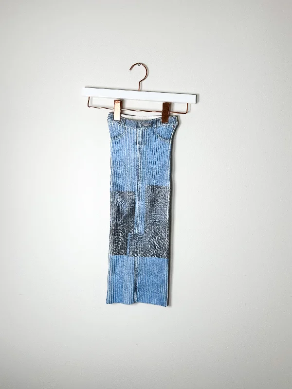 Giu Giu - Nonna Tube Skirt - Selvedge silk skirt lustrous