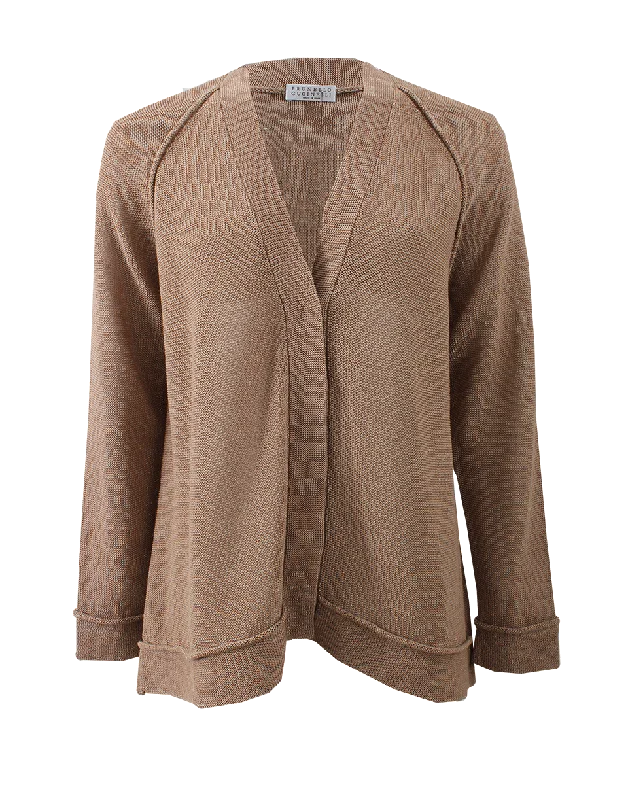 Cotton Lurex Cardigan Chenille Brocade Lace