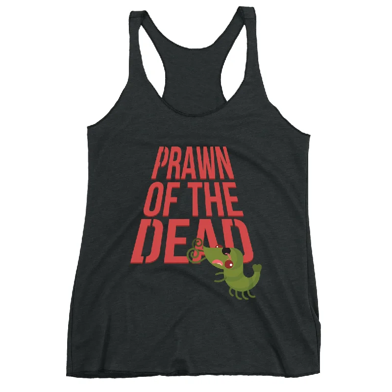 Movie The Food™ "Prawn Of The Dead" Women's Racerback Tank Top cute tank top