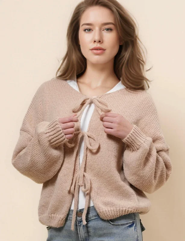 Ladies Front String Tie Solid Color Cardigan SKT41084 Hooded Cardigan Collared Cardigan Shawl Collar Ladies Front String Tie Solid Color Cardigan SKT41084 Hooded Cardigan Collared Cardigan Shawl Collar
