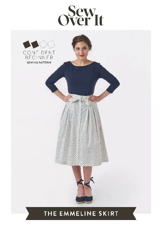 Emmeline Skirt PDF Sewing Pattern relaxed fit skirt