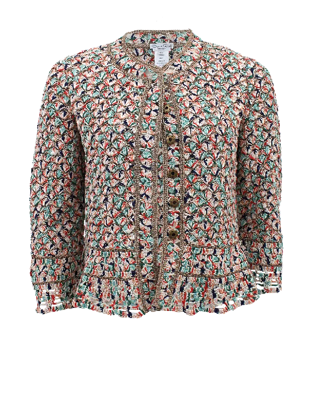 Quarter Sleeve Jewelneck Cardigan Hooded Caped Shawl Collar