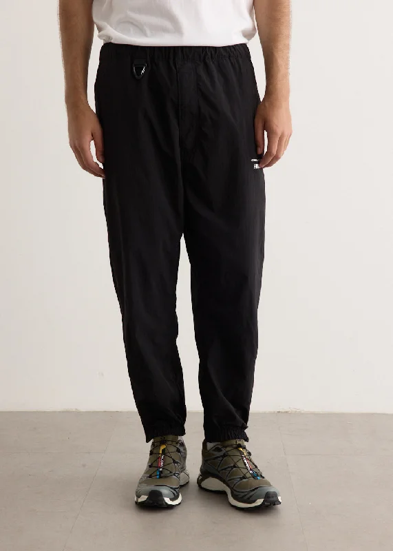 Nylon Typewriter Cloth Pants Chic Black Leggings