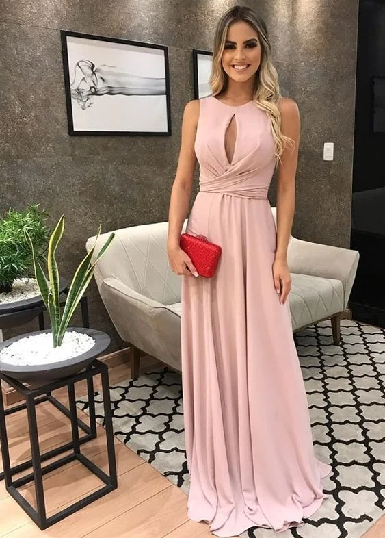 Long Pink Party Dress ，charming prom dress   cg5698 Tunics Cozy soft