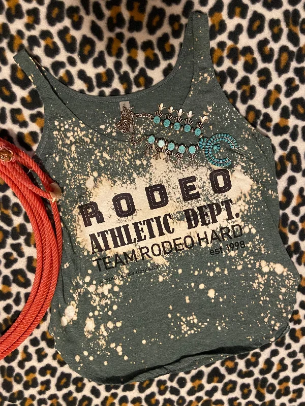 Rodeo Athletic Dept Graphic Tank Top l Unisex Jersey Short Sleeve Tee workout tank top