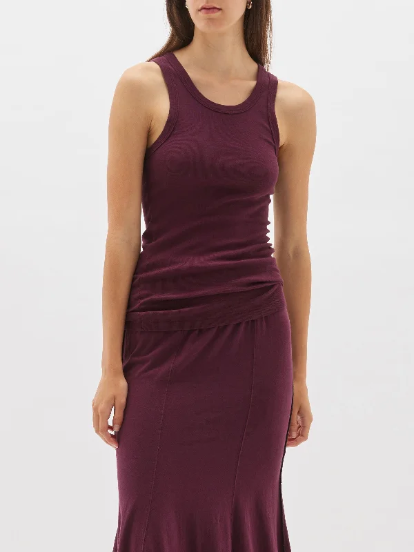 slim superfine rib tank trendy tank top