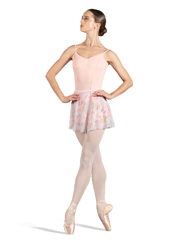 Posy Print Pull-On Skirt by Bloch (Adult) high waist skirt