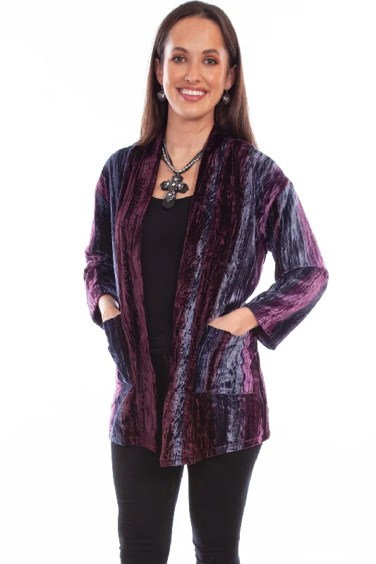 Scully Womens Two Pockets Plum Nylon Viscose Cardigan Sweater S Seamless Knitted Crochet Scully Womens Two Pockets Plum Nylon Viscose Cardigan Sweater S Seamless Knitted Crochet