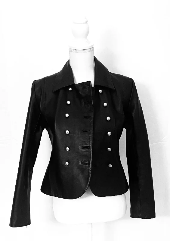 Marla Button Cropped Jacket Toggled Jacket Drawstring Jacket Belted Jacket