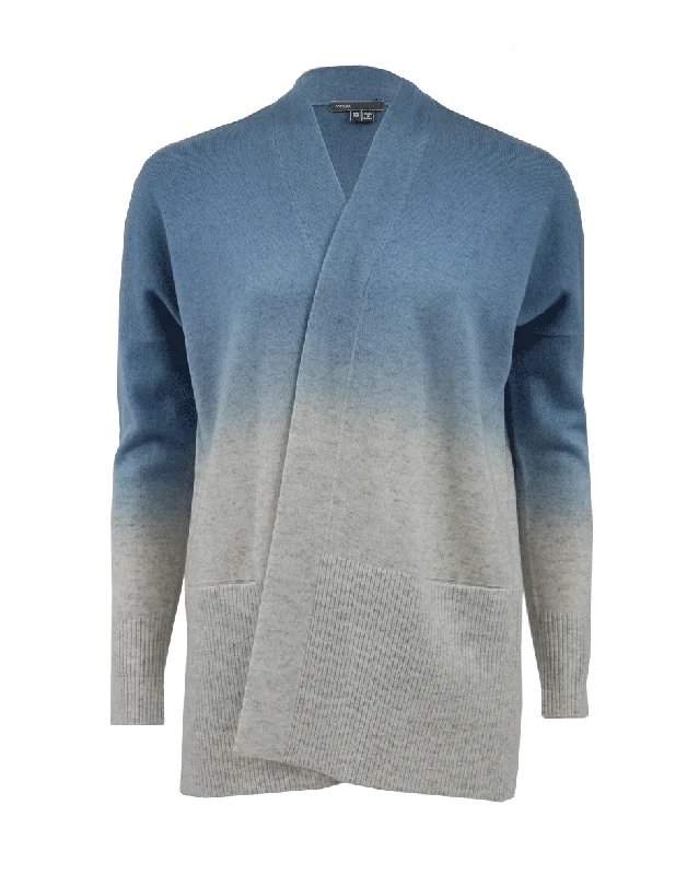 Dip Dye Drape Cardigan Soft Cozy Warm