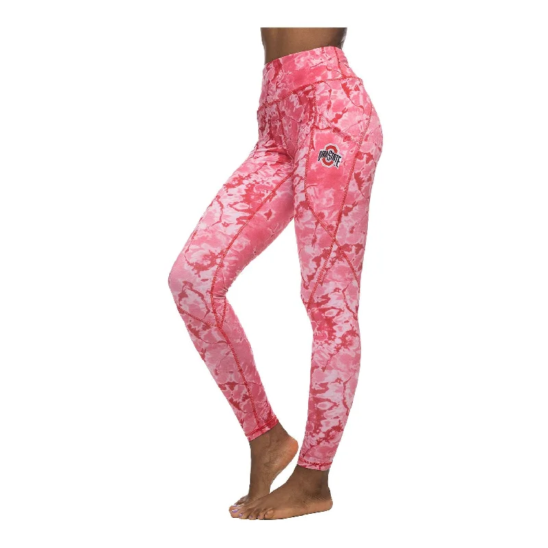 Ladies Ohio State Buckeyes Pocket Pant Trendy Printed Leggings