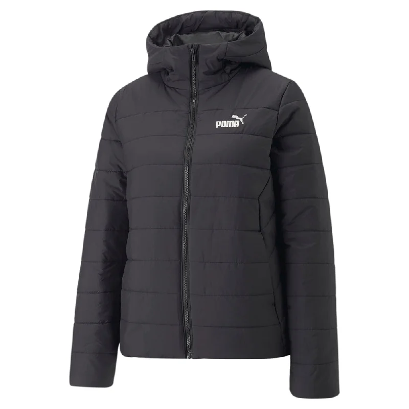 Essentials Padded Full Zip Jacket Zip Front Button Front Snap Front