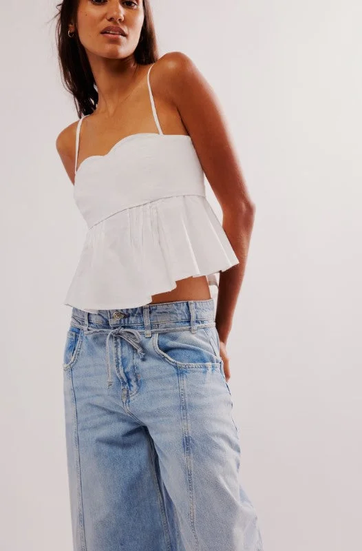 One True Love Tank | White flexible tank top