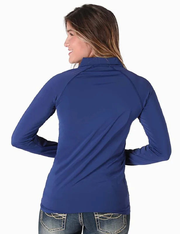Cowgirl Tuff Womens Full Zip Cadet UPF Indigo Nylon Softshell Jacket Front Pockets Side Pockets Patch Pockets Cowgirl Tuff Womens Full Zip Cadet UPF Indigo Nylon Softshell Jacket Front Pockets Side Pockets Patch Pockets