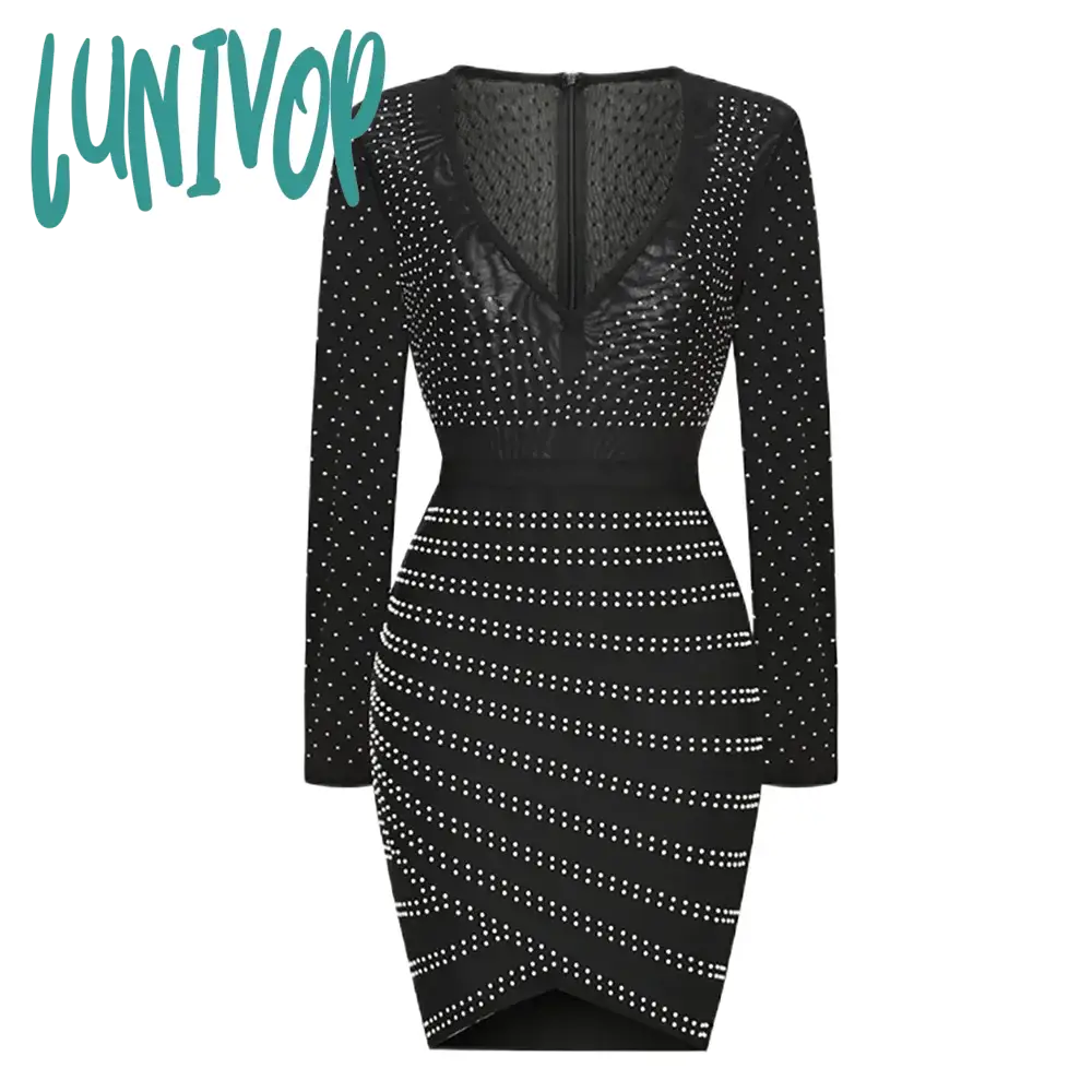 Black bandage dress