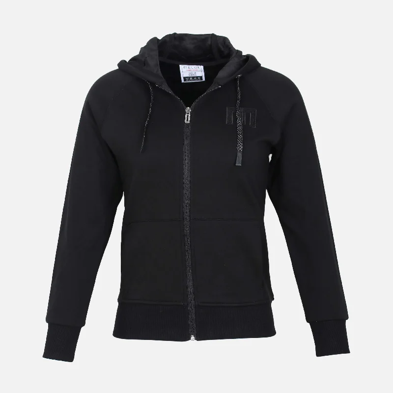 LADIES HOODED CARDIGAN Collared Crew Neck Turtle Neck