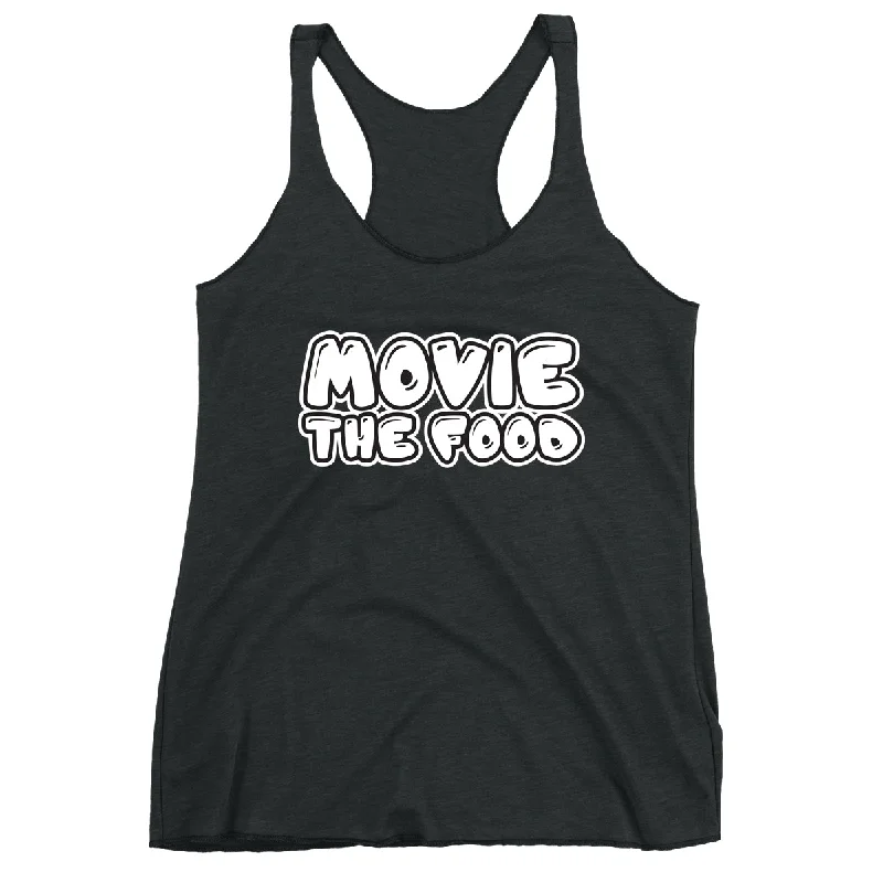 Movie The Food™ "Text Logo" Women's Racerback Tank Top stylish tank top