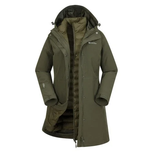 Mountain Warehouse Womens/Ladies Alaskan Long 3 In 1 Jacket Insulated Jacket Fitted Jacket Loose Jacket