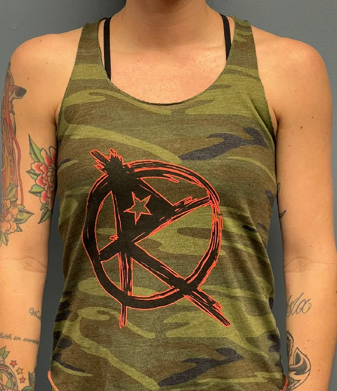 Women’s Camo Rage Out Tank scoop neck tank