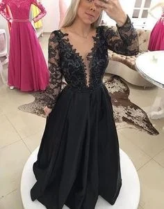 Long black prom dresses, party dresses, formal evening dress cg6729 Turtleneck Warm Winter Long black prom dresses, party dresses, formal evening dress cg6729 Turtleneck Warm Winter