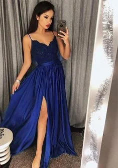 Sexy Prom Dress with Slit, Long Graduation Party Dress cg6043 Tunics Handmade artisanal Sexy Prom Dress with Slit, Long Graduation Party Dress cg6043 Tunics Handmade artisanal