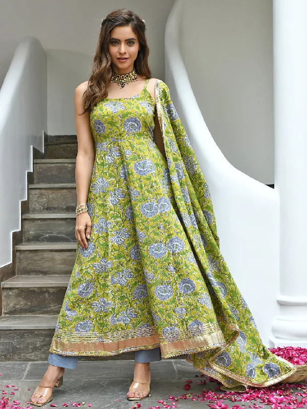 Women's Mustard Cotton Printed Kurta With Pant And Dupatta - Janasya Comfy Zip-Up Pants Women's Mustard Cotton Printed Kurta With Pant And Dupatta - Janasya Comfy Zip-Up Pants