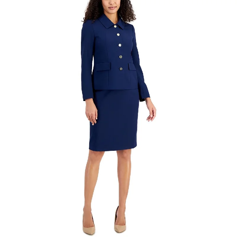 Le Suit Womens Solid  Skirt Suit denim skirt stylish