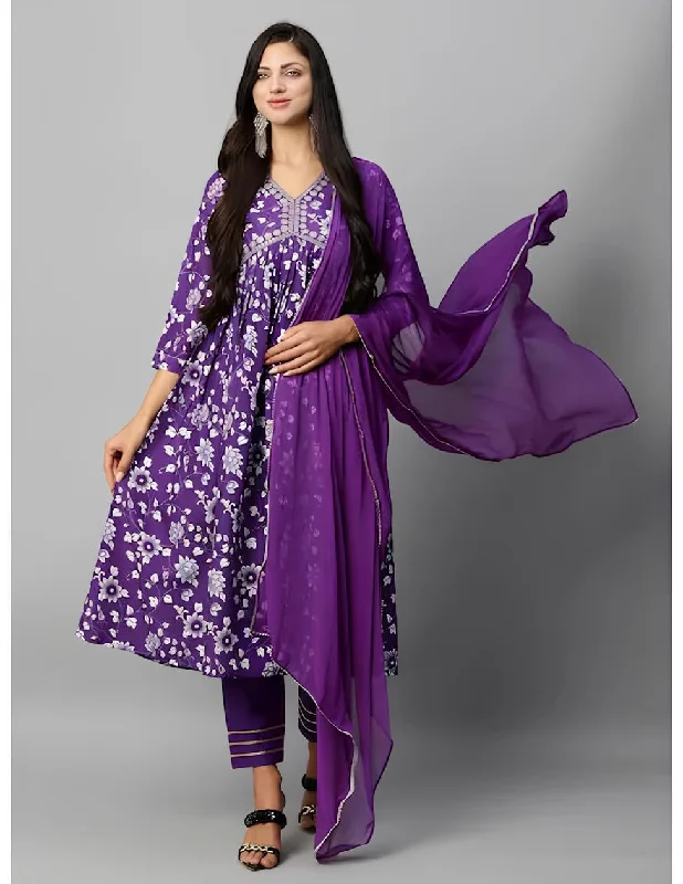 Women's Rayon Printed Designer Ethnic Kurti With Pant & Dupatta Set - Noor Startup Chic Slim Fit Pants Women's Rayon Printed Designer Ethnic Kurti With Pant & Dupatta Set - Noor Startup Chic Slim Fit Pants